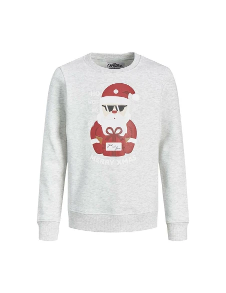 Felpa senza Cappuccio Bambino Jack & Jones 12222091 Bianco