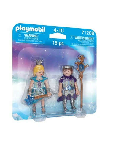 Figurines Articulées Playmobil 71208 Prince Princesse 15 Pièces Duo