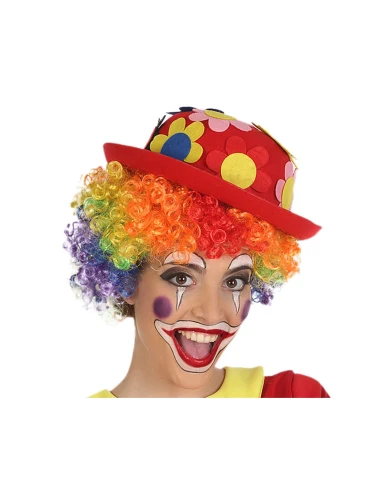 Hat Male Clown Red