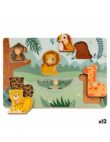 Puzzle enfant en bois Woomax (12 Unités)