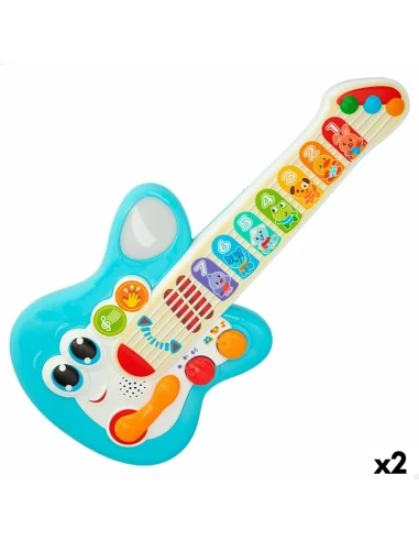 Chitarra da Bambino Winfun Azzurro 17 x 38 x 5 cm (2 Unità)