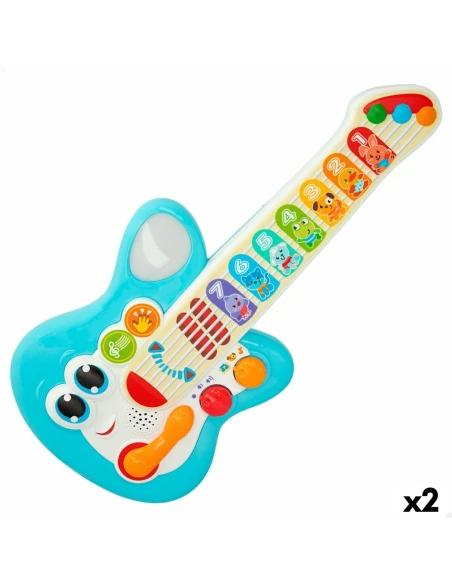 Chitarra da Bambino Winfun Azzurro 17 x 38 x 5 cm (2 Unità)