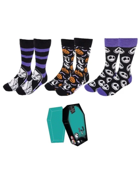 Socks The Nightmare Before Christmas 3 pairs One size (36-41) Black