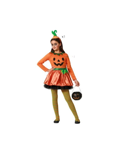 Costume per Bambini 5-6 Anni Zucca