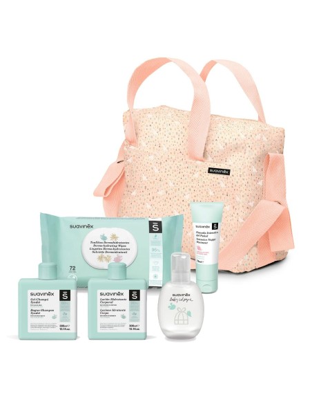 Gift Set for Babies Suavinex Bag Coral (6 Pieces)