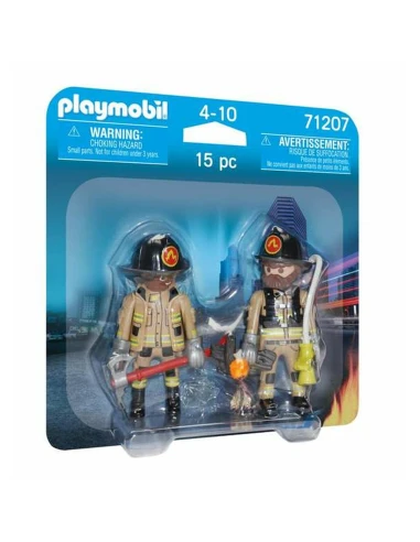 Jointed Figures Playmobil 71207 Fireman 15 Pieces Duo