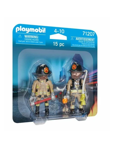 Figure Articolate Playmobil 71207 Pompiere 15 Pezzi Duo