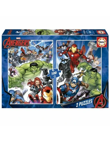 Set de 2 Puzzles The Avengers 100 Pièces