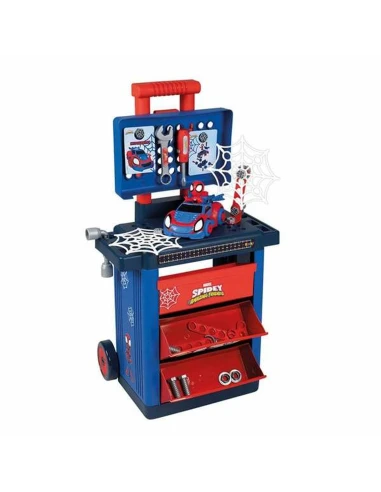 Set attrezzi per bambini Spidey Trolley 73 x 39 x 26,5 cm