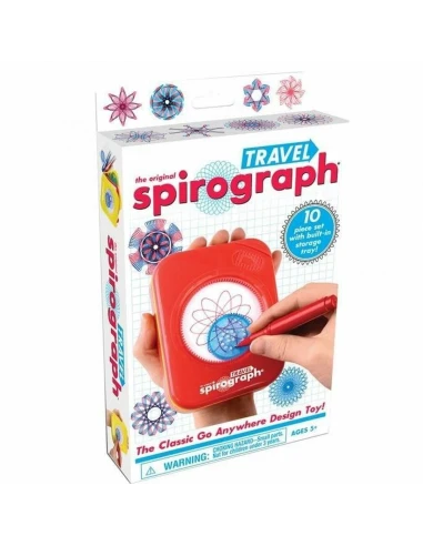 Drawing Set Spirograph Silverlit travel Multicolour 10 Pieces