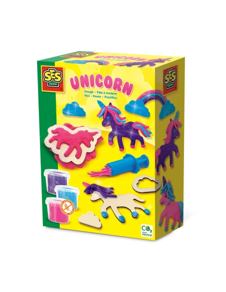 Set di Plastilina SES Creative Unicorn Senza Glutine