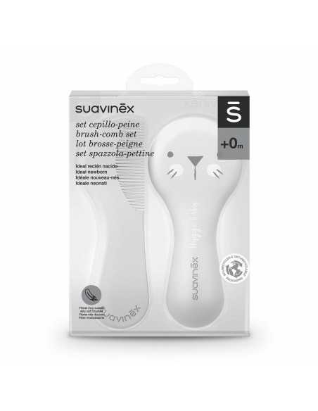 Ensemble de peignes/brosses Suavinex Blanc (2 Pièces)