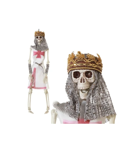 Halloween Decorations Medieval King Skeleton 40 cm