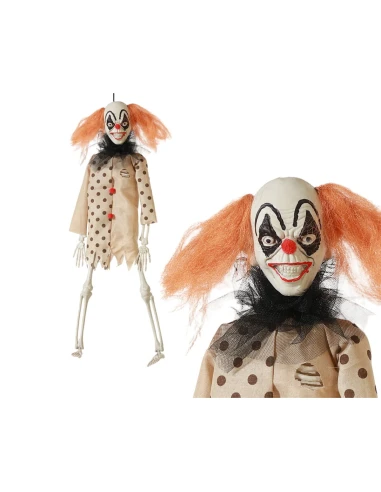 Décoration d'Halloween Squelette Clown 40 cm