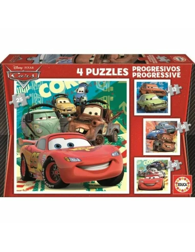 Puzzle Educa Cars (4 Stück)