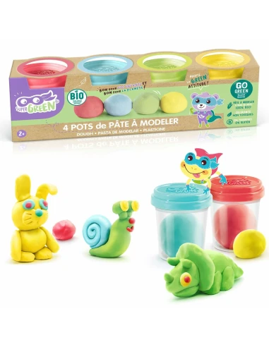 Knetspiel Canal Toys Organic Modeling Clay 4 Stück