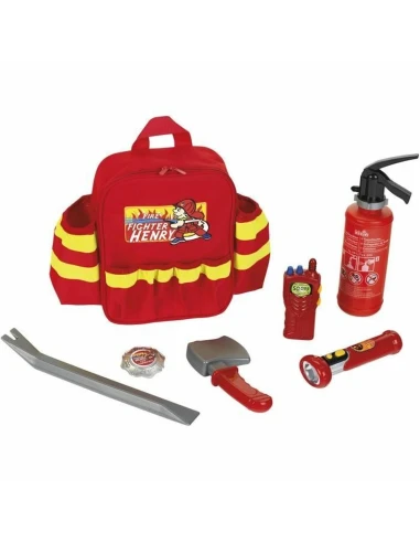 Feuerwehr-Set Klein Rucksack 7 Stücke