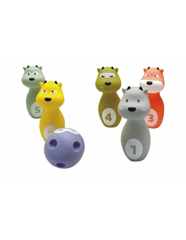 Gioco di Bowling 16 cm animali