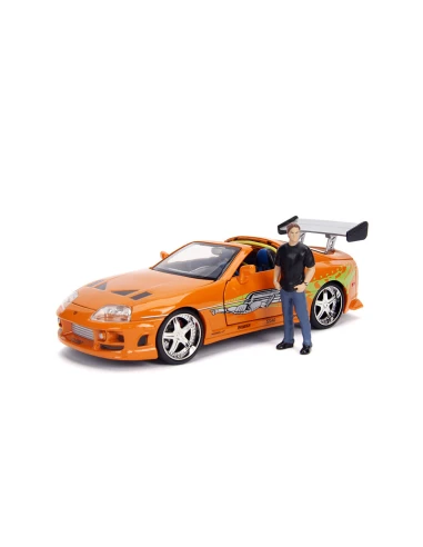 Playset Fast & Furious Brian & Toyota Supra 2 Pieces