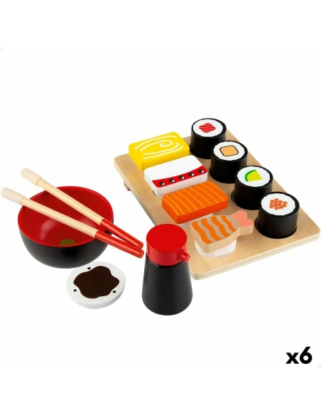 Wooden Game Woomax Sushi 14 Pieces (6 Units)