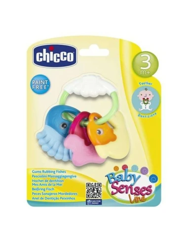 Anneau de dentition pour bébé Rattle Chicco PVC 11,5 x 11 x 2,5 cm (11,5 x 11 x 2,5 cm)