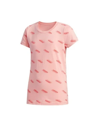 Child's Short Sleeve T-Shirt Adidas YG FAV T Pink