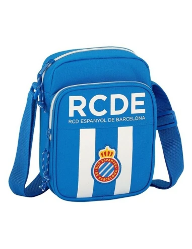 Borsa a Tracolla RCD Espanyol 611753672 Azzurro Bianco (16 x 22 x 6 cm)