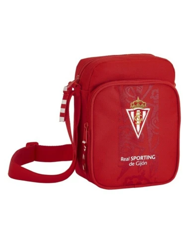 Schultertasche Real Sporting de Gijón Rot (16 x 22 x 6 cm)