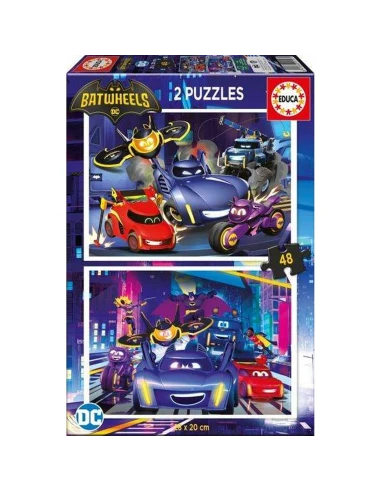 Set di 2 Puzzle Educa Batwheels