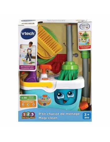 Kit de nettoyage et de rangement Vtech Little Magi'clean Cleaning Trolley Jouets