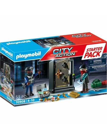 Playset Playmobil City Action Starter Pack Safe 70908