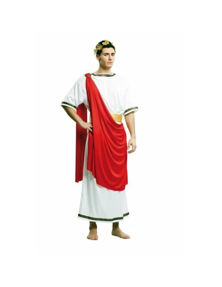 Costume per Adulti Cesar 4 Pezzi Imperatore romano Rosso