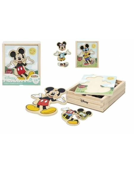 Child's Wooden Puzzle Disney Wood (19 pcs)