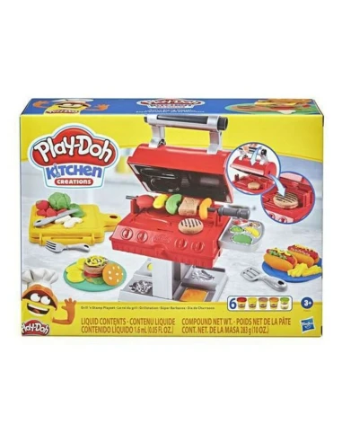 Set di Plastilina Kitchen Creations Play-Doh Kitchen Creations Grill 'n Stamp Plastica Multicolore