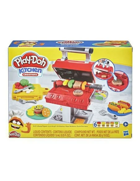 Modelling Clay Game Kitchen Creations Play-Doh Kitchen Creations Grill 'n Stamp Plastic Multicolour