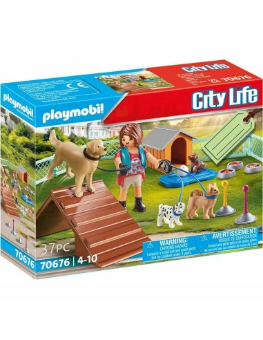 Playset Playmobil City Life Hund Ausbildung 70676 (37 pcs)