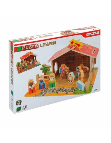 Ensemble de poupées Colorbaby Nativity Scene 20 Pièces