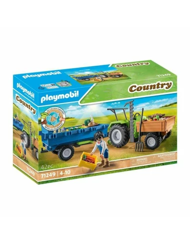 Jeu de Véhicules Playmobil 71249 42 Pièces Tracteur