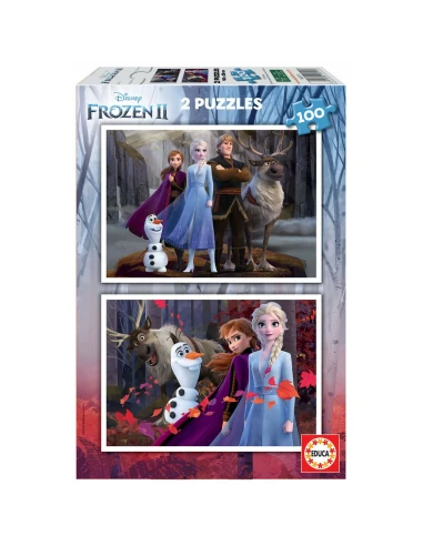 Set mit 2 Puzzeln Frozen Believe 40 x 28 cm 100 Stücke