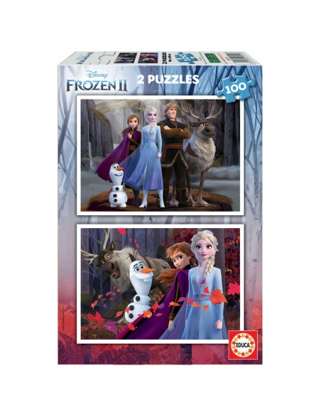 Set de 2 Puzzles Frozen Believe 40 x 28 cm 100 Pièces