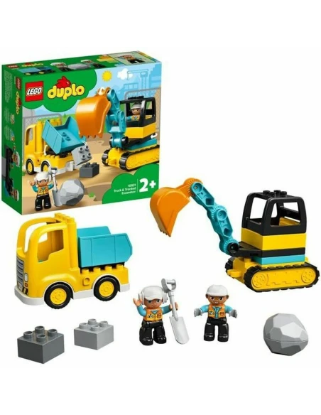 Playset Lego Construction 10931 Truck and Backhoe