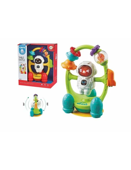 Giocattolo Interattivo per Bambini Luce Suono Girevole Astronauta 20 x 16 cm