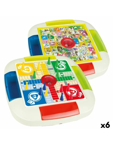 Tabellone per Parcheesi e Gioco dell'Oca Colorbaby 26 x 5 x 26 cm (6 Unità)