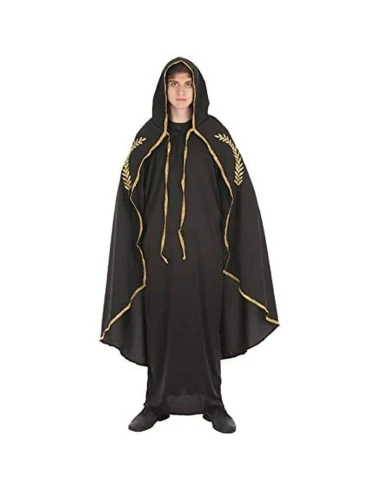 Mantello Costume per Adulti Nero Dorato