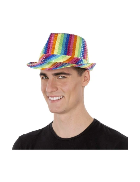 Chapeau My Other Me Rainbow Multicouleur Paillettes S