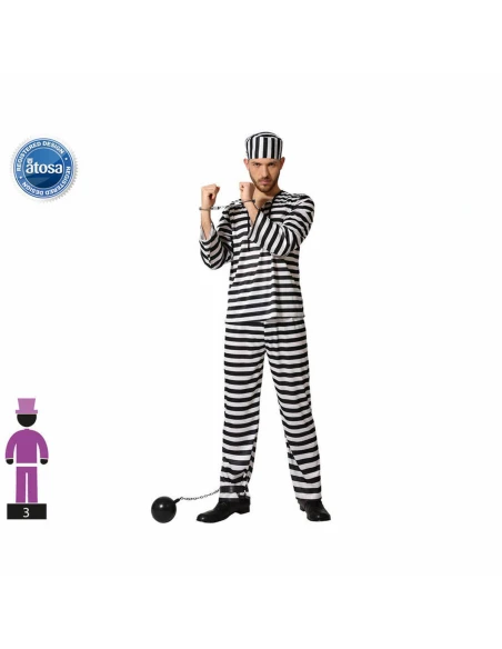 Costume for Adults Male Prisoner