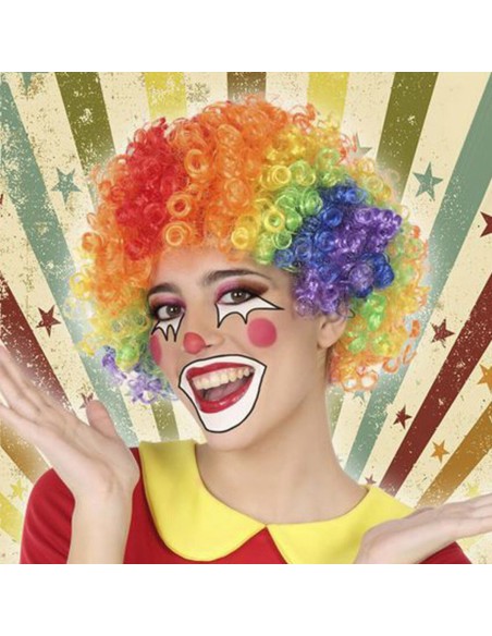 Perruques Clown Multicouleur