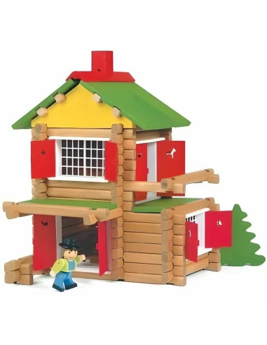 Playset Jeujura My Wooden Chalet 135 Pièces