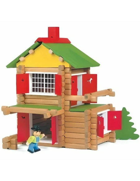 Playset Jeujura My Wooden Chalet 135 Pieces