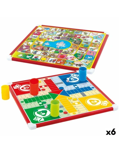 Tabellone per Parcheesi e Gioco dell'Oca Colorbaby 32 x 32 x 1 cm (25 Pezzi) (6 Unità)